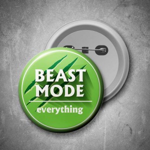 Placka Beast Mode Everything (zelená)