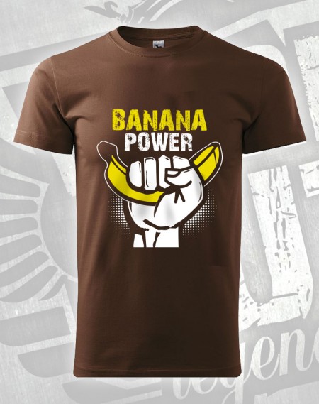Triko Banana Power - čokoládová