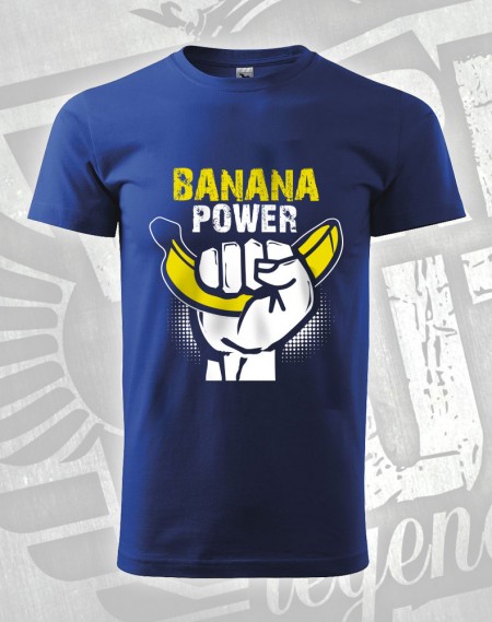 Triko Banana Power - královská modrá
