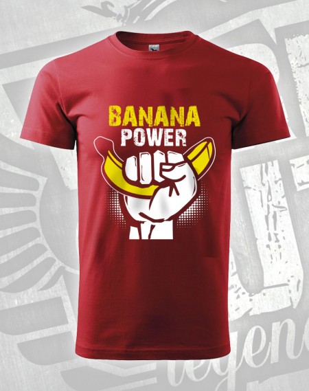 Triko Banana Power - červená